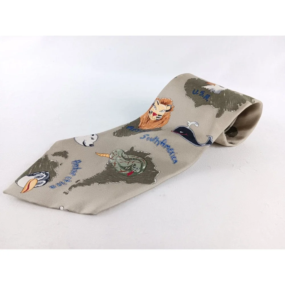 VINTAGE Save the Children Silk Tie 60